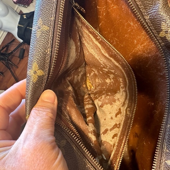 Louis Vuitton Trocadero 30 Monogram print Purse Crossbody Bag Handbag VINTAGE - Picture 15 of 17